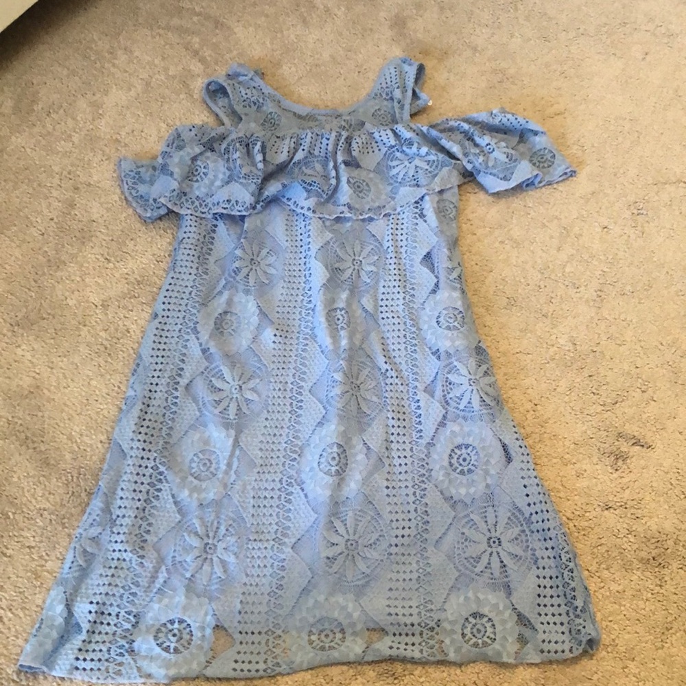 Light blue lace dress